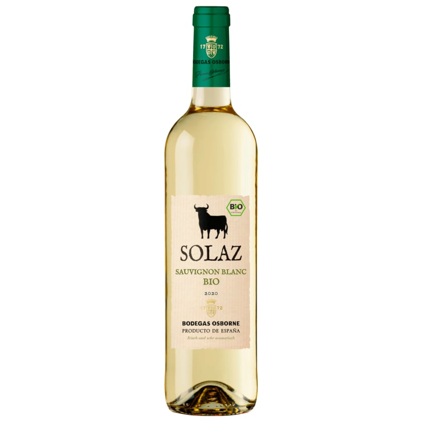 Solaz Bio Weißwein Sauvignon Blanc trocken 0,75l